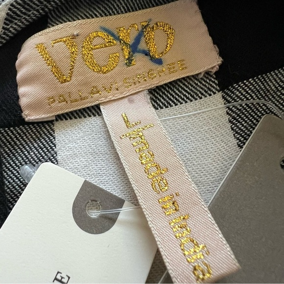 NWT Anthropologie Verb Embroidered Gingham Plaid Halter Maxi Dress SZ Large - Picture 13 of 16